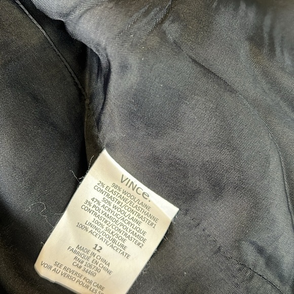 Vince women’s black paneled wool Boucle blazer jacket - Picture 7 of 12